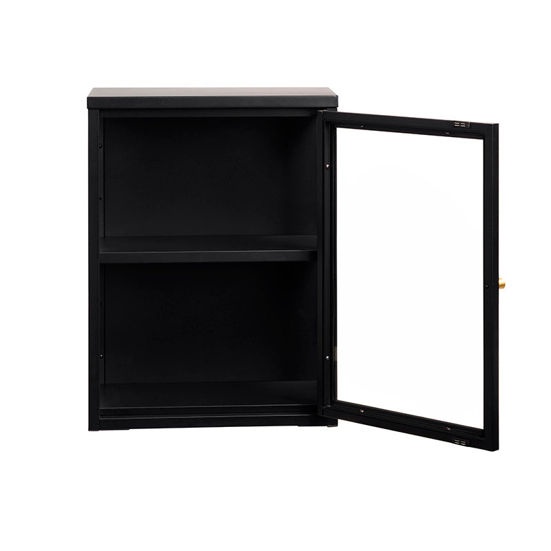 CARMEL Wall Glass Cabinet 45cm - Black