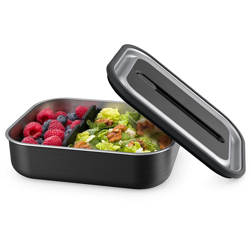 Neutral Bentgo Stainless Leak-Proof Bento-Style Lunch Box with Removable Divider