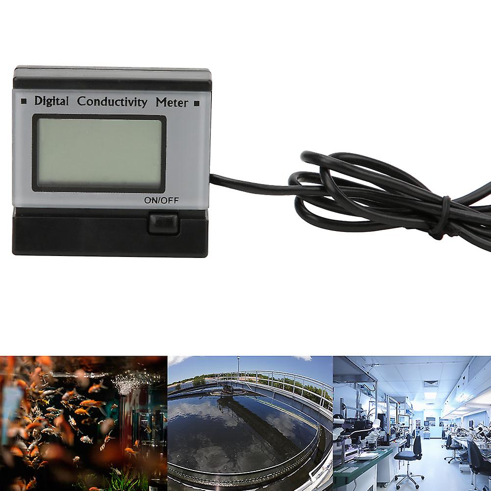 Digital Electrical Conductivity Ec Meter Water Quality Tester Detector Monitor 0-199.9ms/cmus Plug 110v