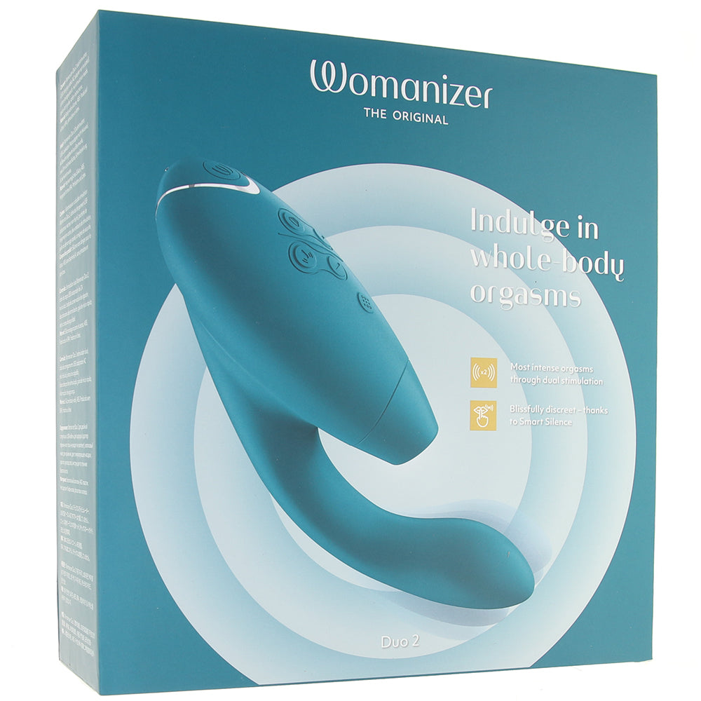 Womanizer Duo 2 Clitoral & G-Spot Stimulator in Petrol