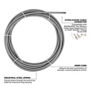 MW 38 in. x 75 ft. Inner Core Drain Cable 48-53-2776