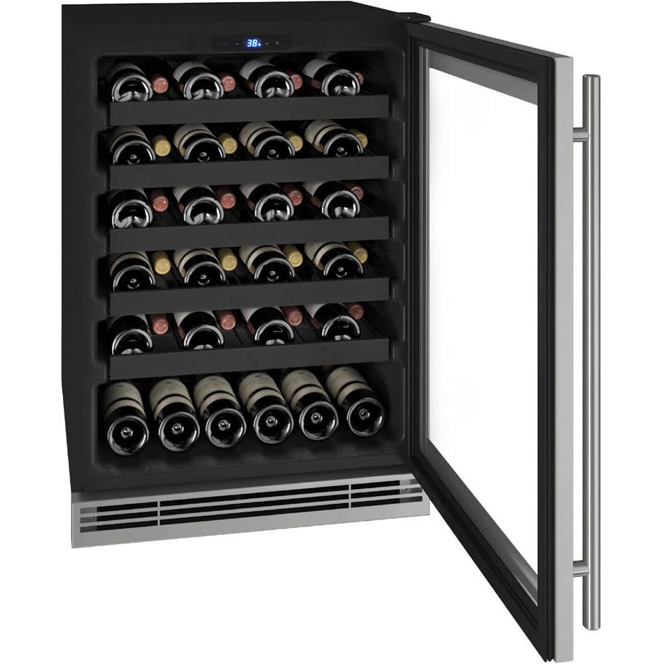 U-Line 48-Bottle Wine Cooler with Door Lock UHWC124-SG31A