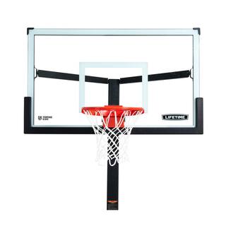 Lifetime 60 in. Tempered Glass Mammoth Bolt Down Basketball Hoop 90916