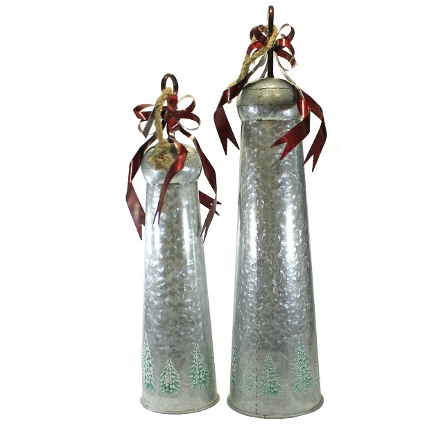 Christmas Christmas Tree Print Bell Red Shea x27 s Wildflower Co Inc Decorative Figurines