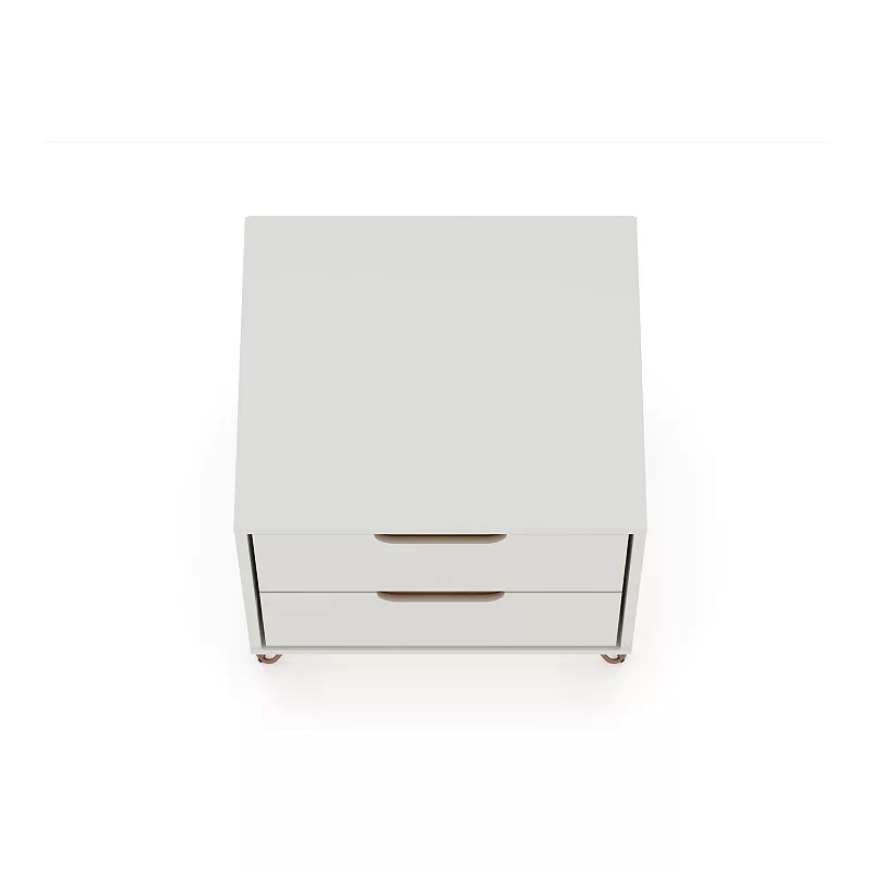 MANHATTAN COMFORT Rockefeller 2-Drawer Nightstand