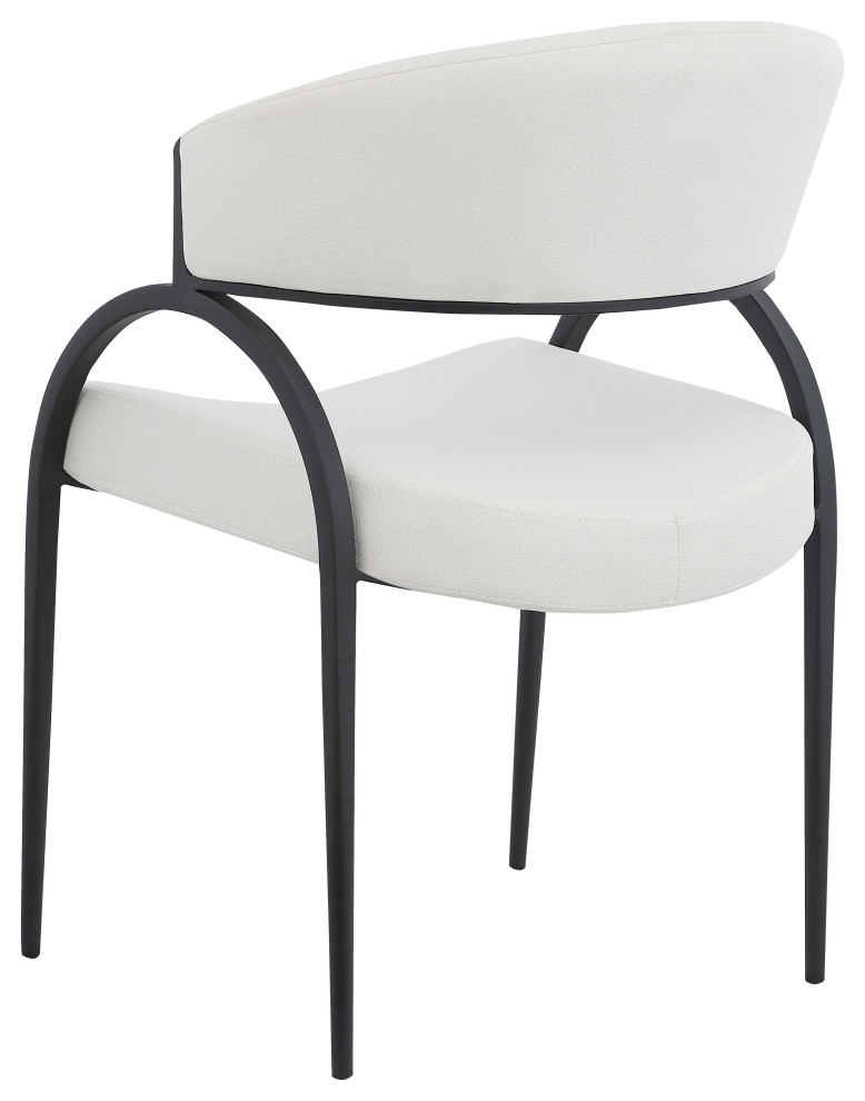 Privet Beige Dining Chair  Set of 2   Midcentury   Dining Chairs   by Meridian Furniture  Houzz