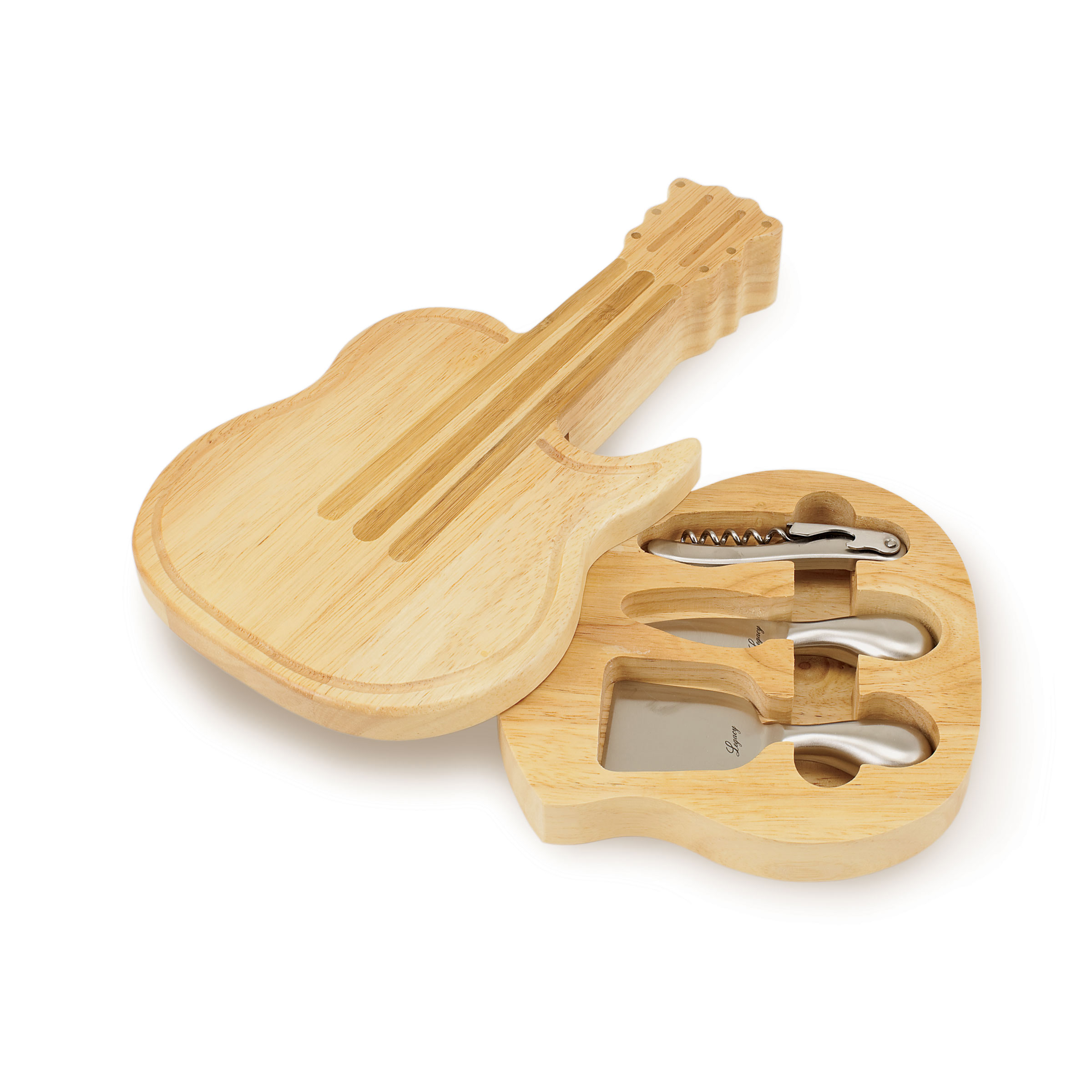 TOSCANA Guitar Cheese Cutting Board and Tools Set