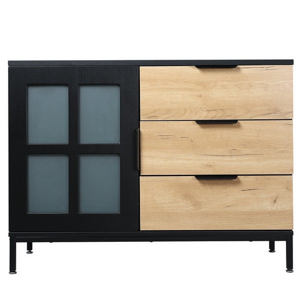 Classic Black Brown Wood Storage Cabinet Dresser(39L*15.7W) - - 37939468