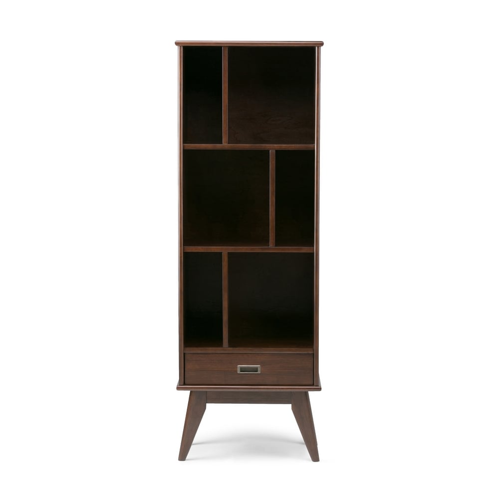 WYNDENHALL Tierney SOLID HARDWOOD 64 inch x 22 inch Mid Century Modern Bookcase and Storage Unit   22\