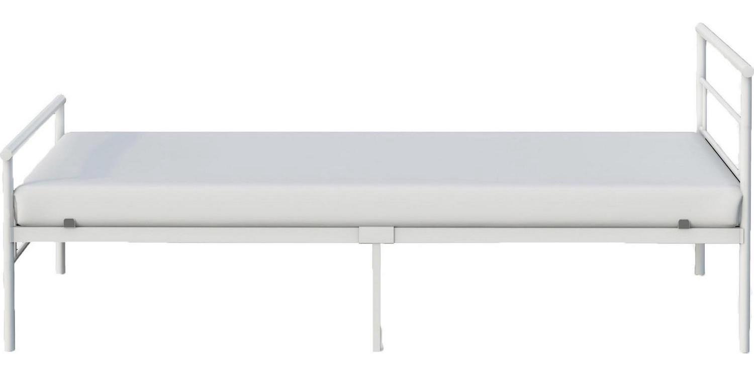 BK Furniture Seattle Classic Metal Bed， Twin， White