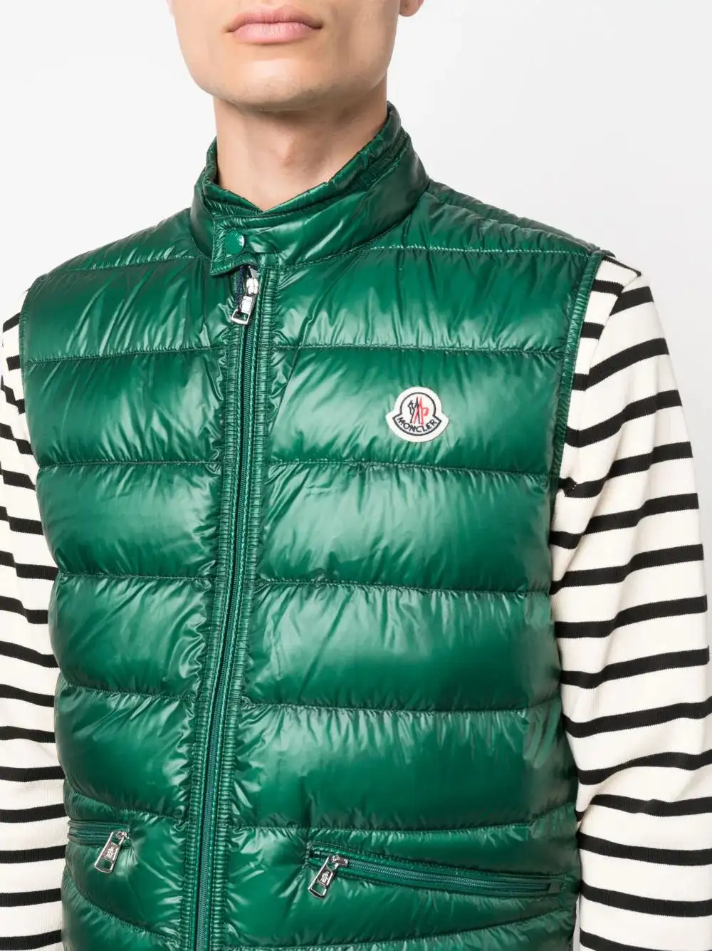 MONCLER Gui Down Padded Gilet Bright Green