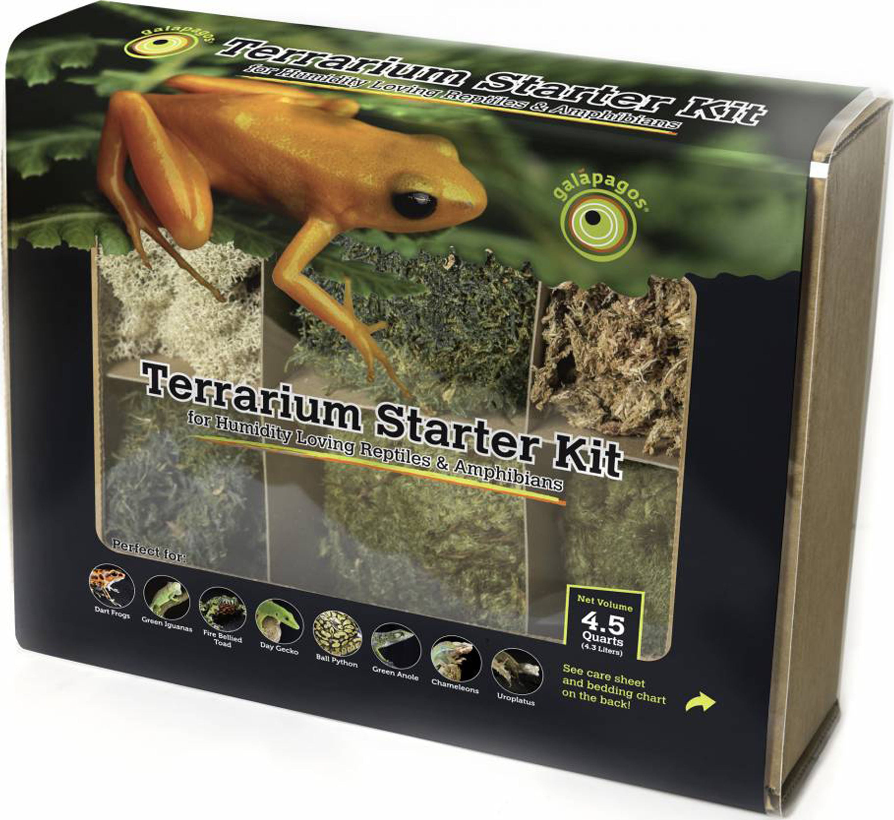 Galapagos-Terrarium Starter Kit Humid Environment- Natural 4.5 Quart