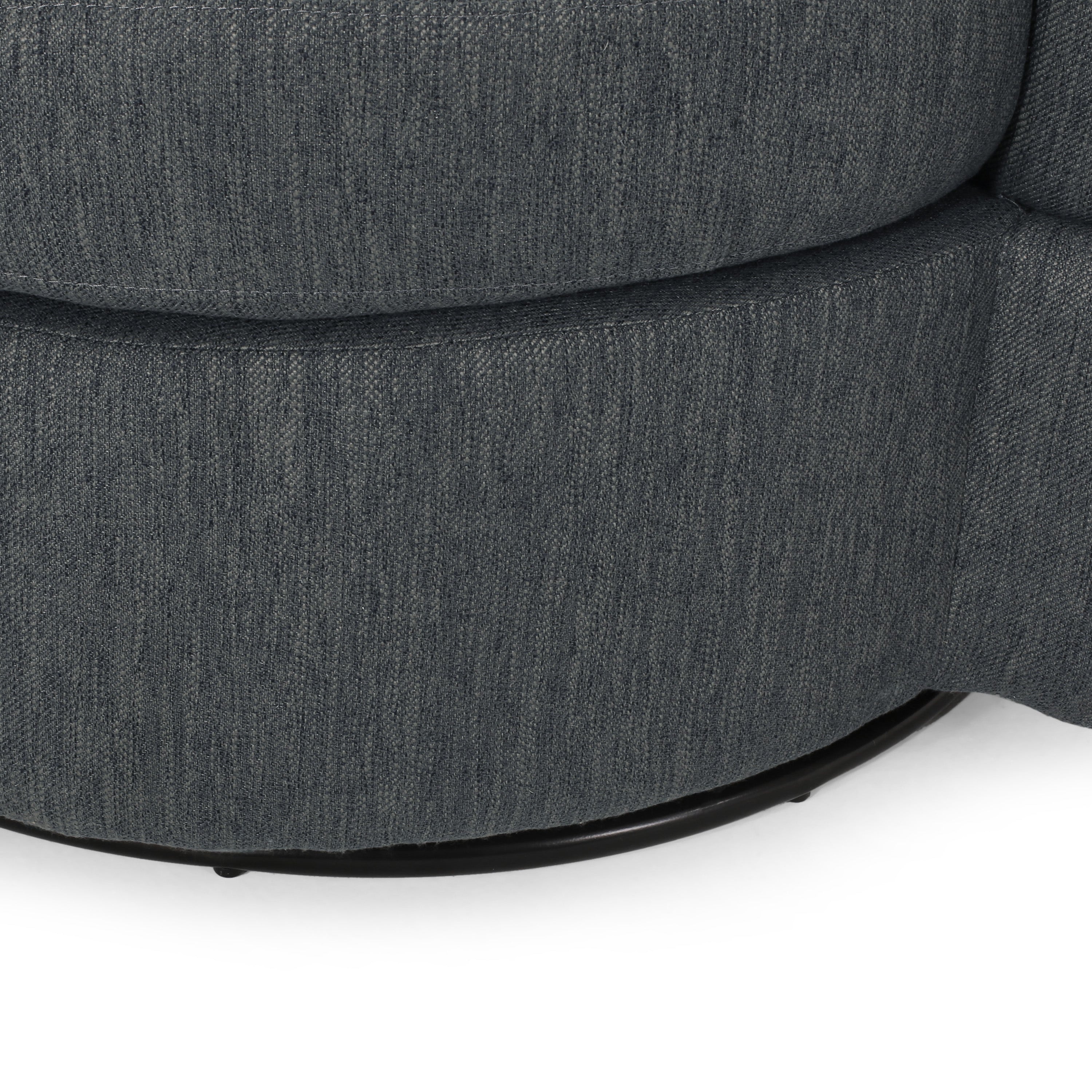 Dawson Contemporary Upholstered Swivel Club Chair