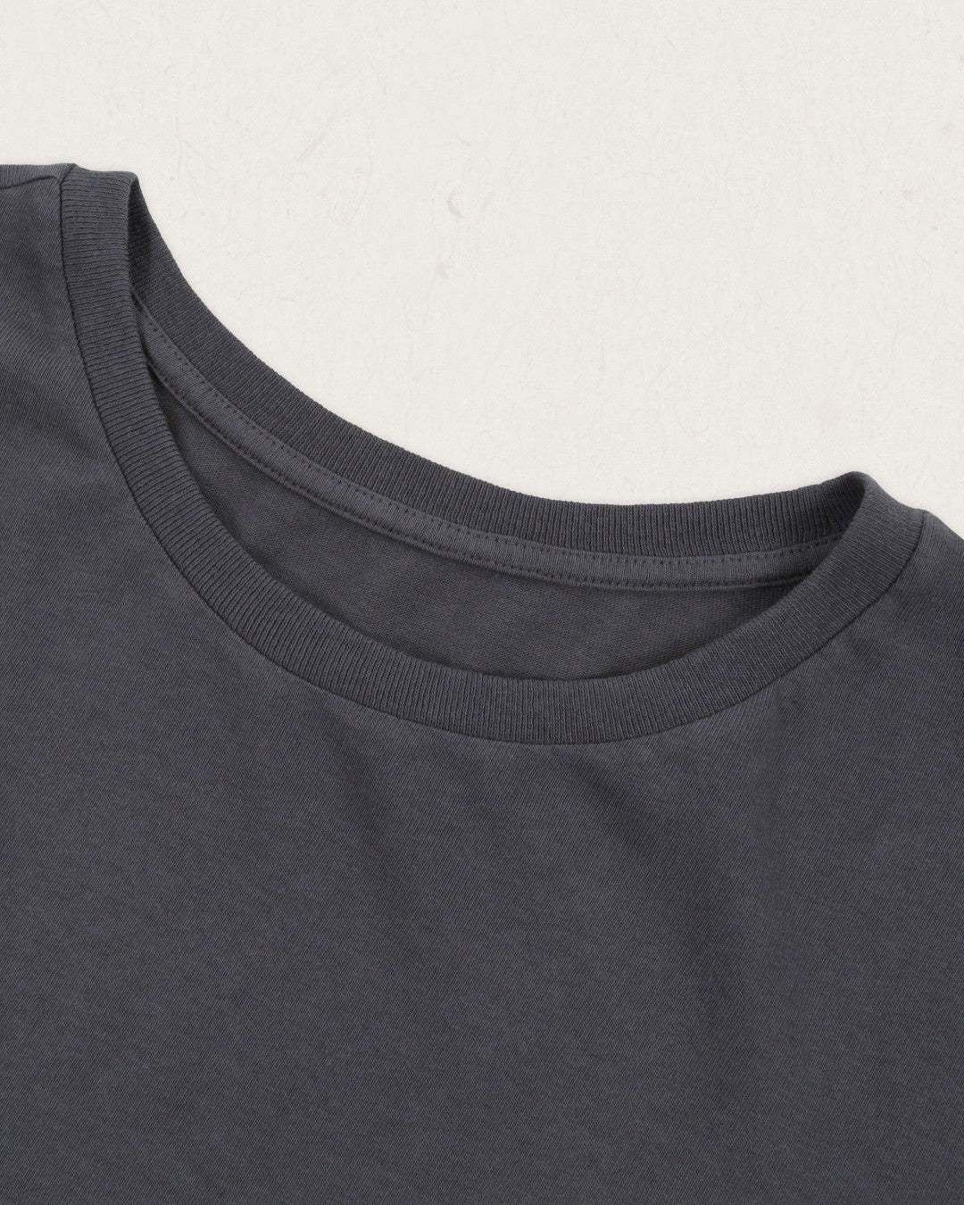 Drifters Recycled Cotton LS T-Shirt - Charcoal