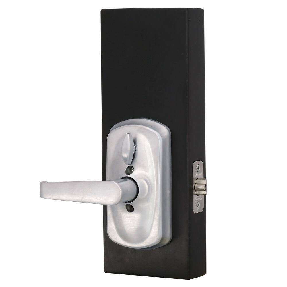 Schlage Plymouth Satin Chrome Electronic Keypad Door Lock with Elan Handle and Flex Lock FE595 PLY ELA 626