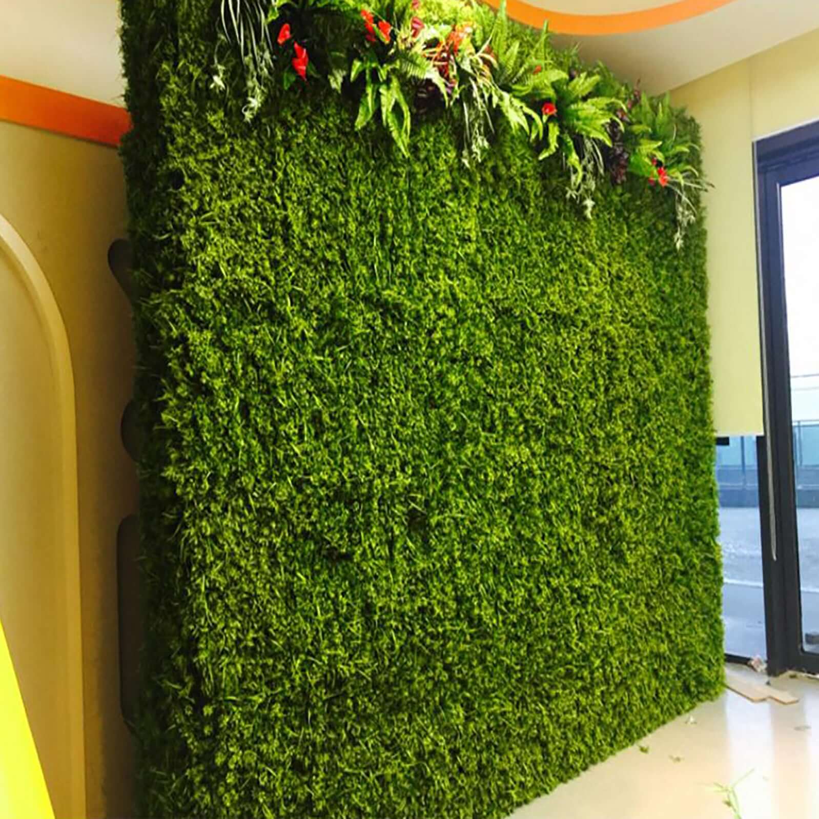 Baby Green Boxwood Hedge Garden Wall Backdrop Mat 4 Artificial Panels 11 Sq ft.