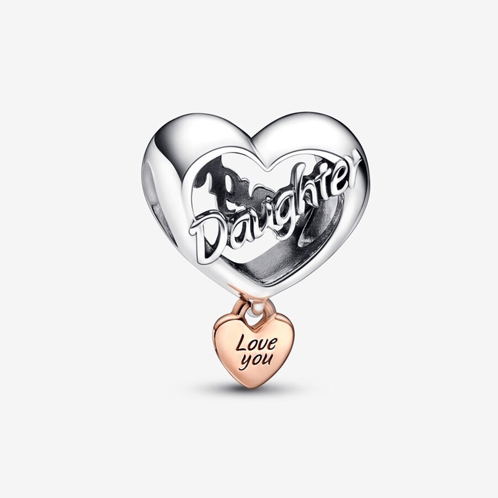 PANDORA  Love You Daughter Heart Charm