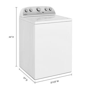 Whirlpool 27.5 in. 3.8 cu. ft. High-Efficiency White Top Load Washing Machine with Soaking Cycles WTW4955HW