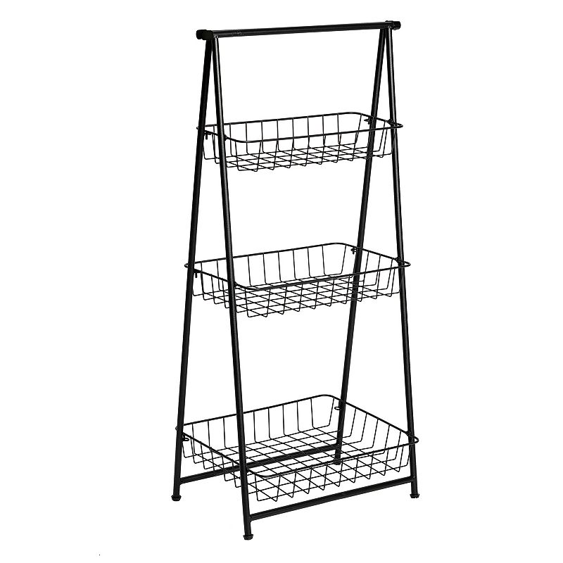 Honey-Can-Do 3-Tier Folding A-Frame Entryway Shelf