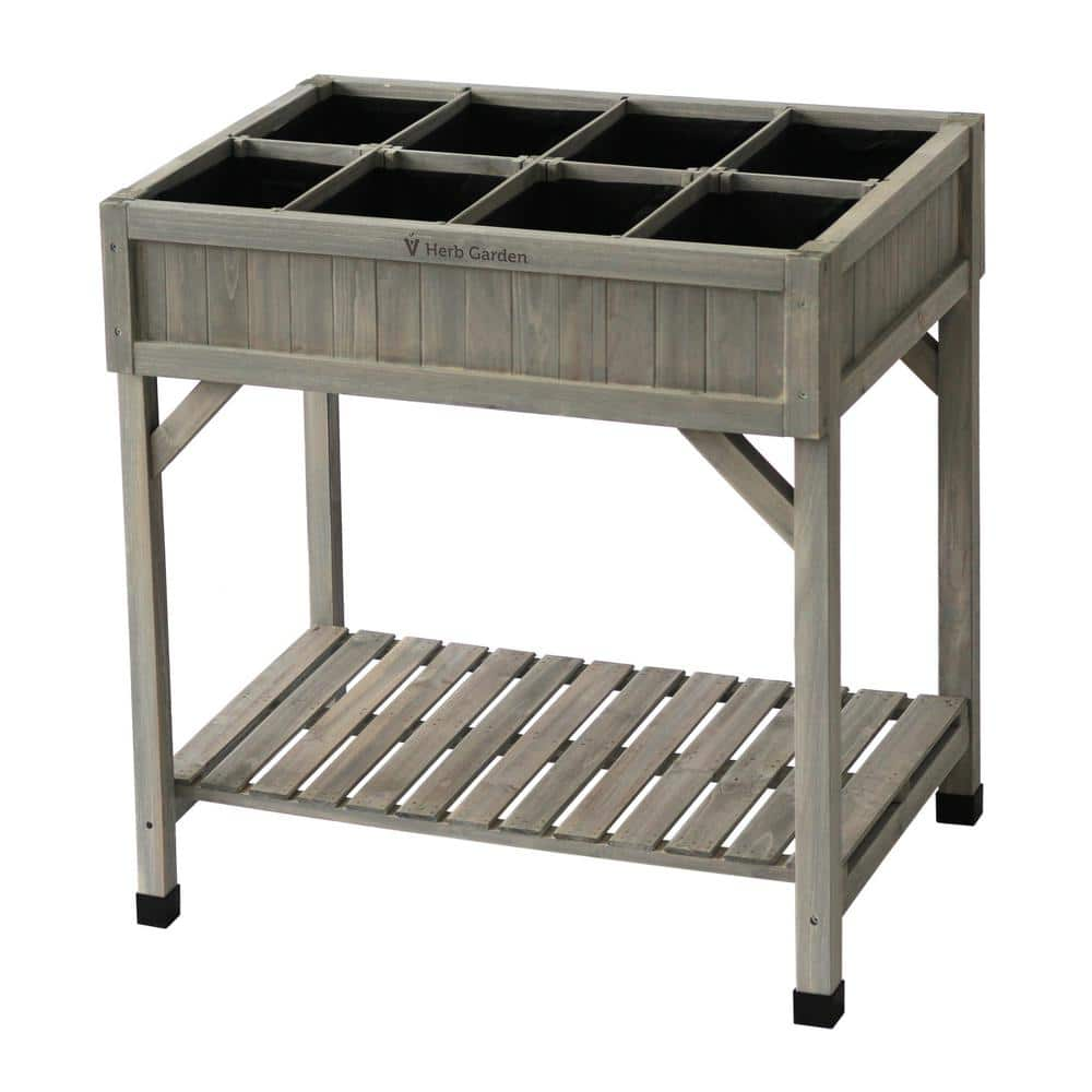 VegTrug 8-Pocket Gray Herb Garden RHP6007GWUSA