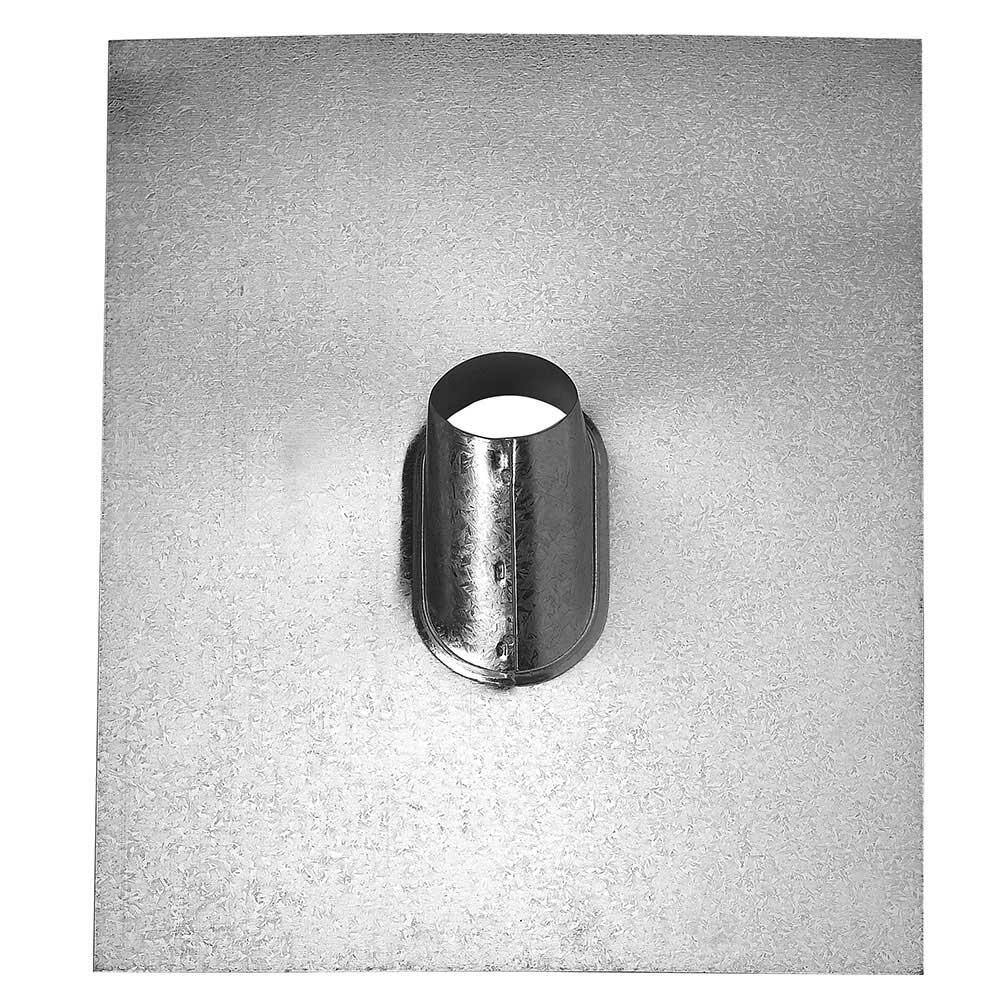 Gibraltar Building Products 2 in. Galvanized Steel Pipe Flashing with FHA Base RJ2FHA-SP