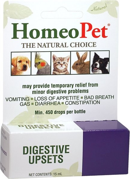 HomeoPet Digestive Upsets Homeopathic Medicine for Digestive Issues for Birds， Cats， Dogs and Small Pets