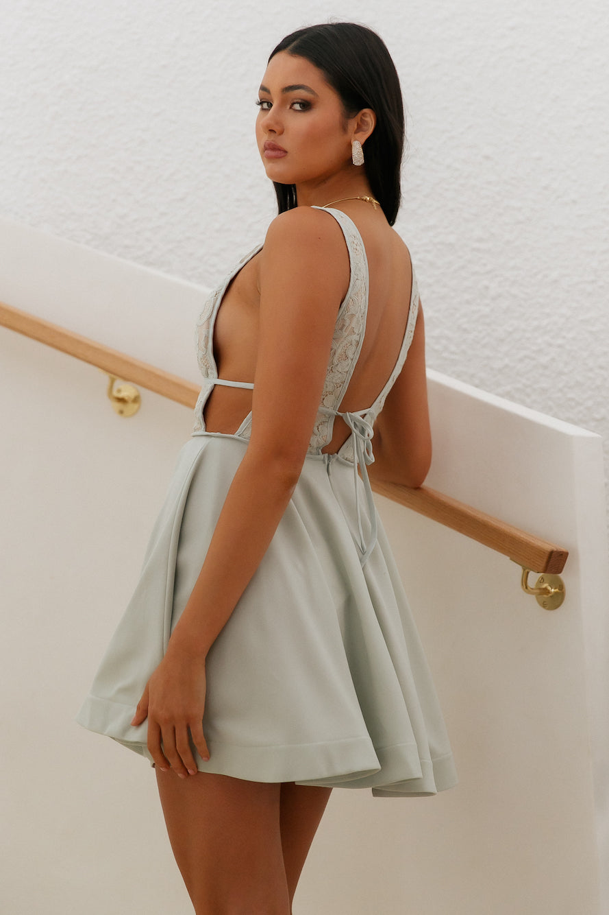 Star Ballerina Dress Sage