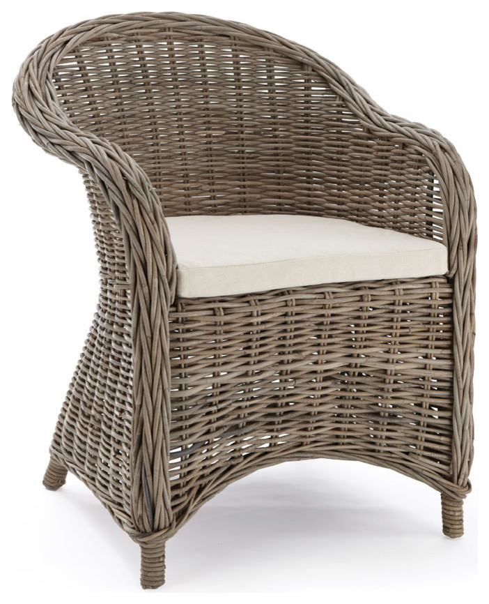 Normandy Armchair With Cushion   Beach Style   Armchairs And Accent Chairs   by Napa Home  ampGarden  Houzz