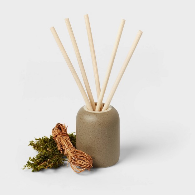 Matte Textured 100ml Ceramic Diffuser Green vetiver And Oakmoss