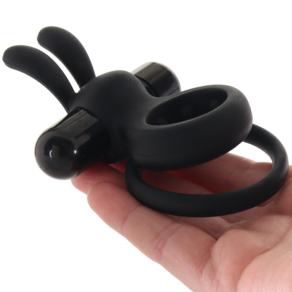 O Hare Bass Vibrating Rabbit Ring in Black