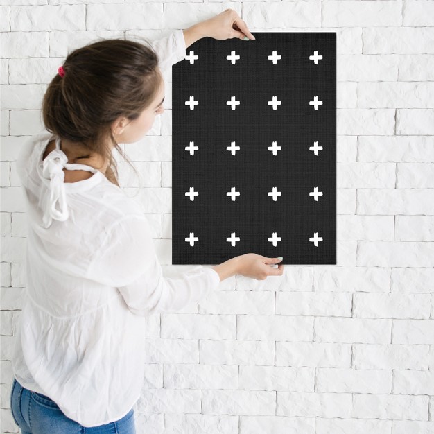 Americanflat Minimalist Crosses On Black By Lila Lola Poster