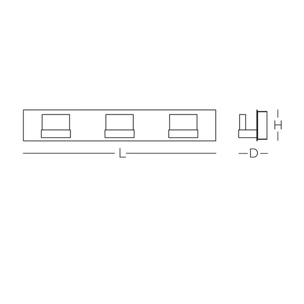 Arlo 3-light ADA Satin Nickel LED 120V Vanity, Frosted Acrylic Shade