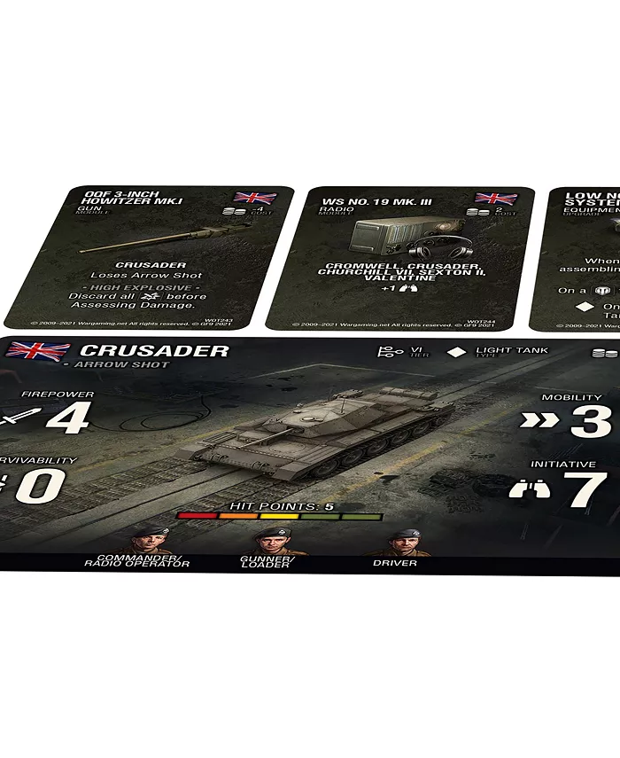 Gale Force Nine World of Tanks British Crusader Expansion Miniatures Game