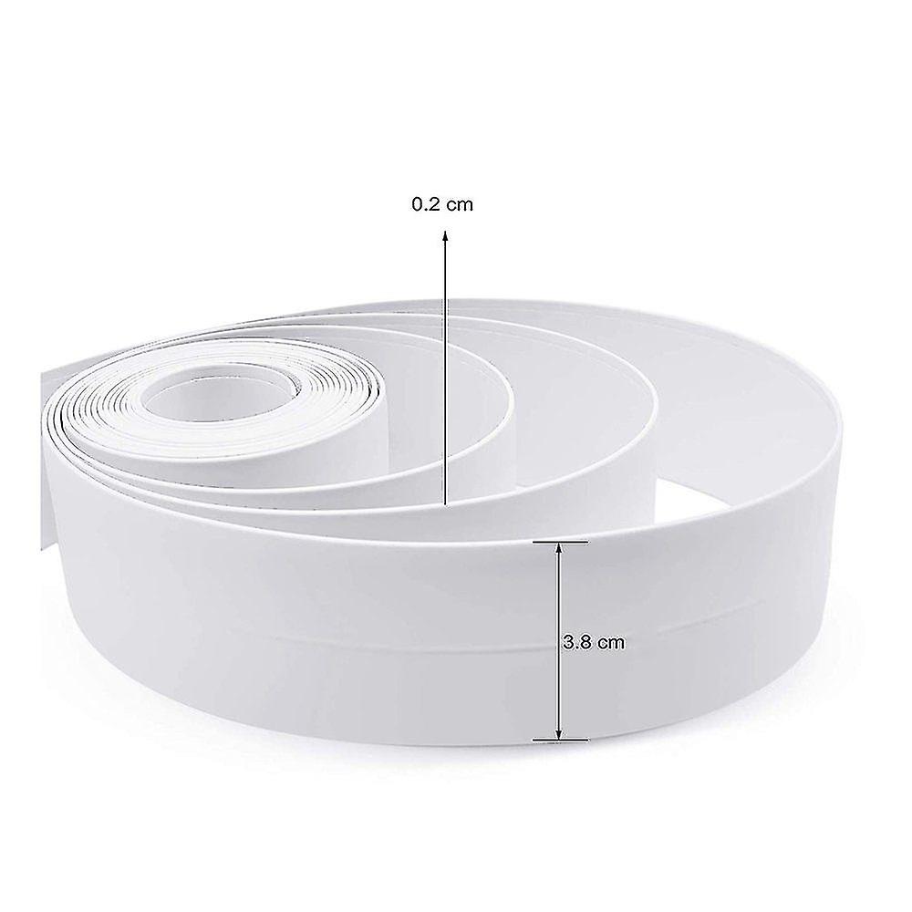 Waterproof Sealing Tape， 3 Pcs Waterproof Sealing Tape For Shower Self Adhesive Edge Protection Strip (white+gray)