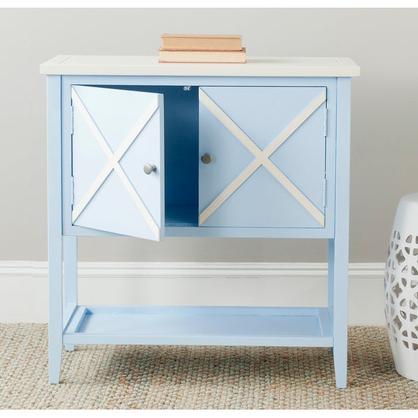 SAFAVIEH Polly Light Blue/ White Sideboard - 0 - 29