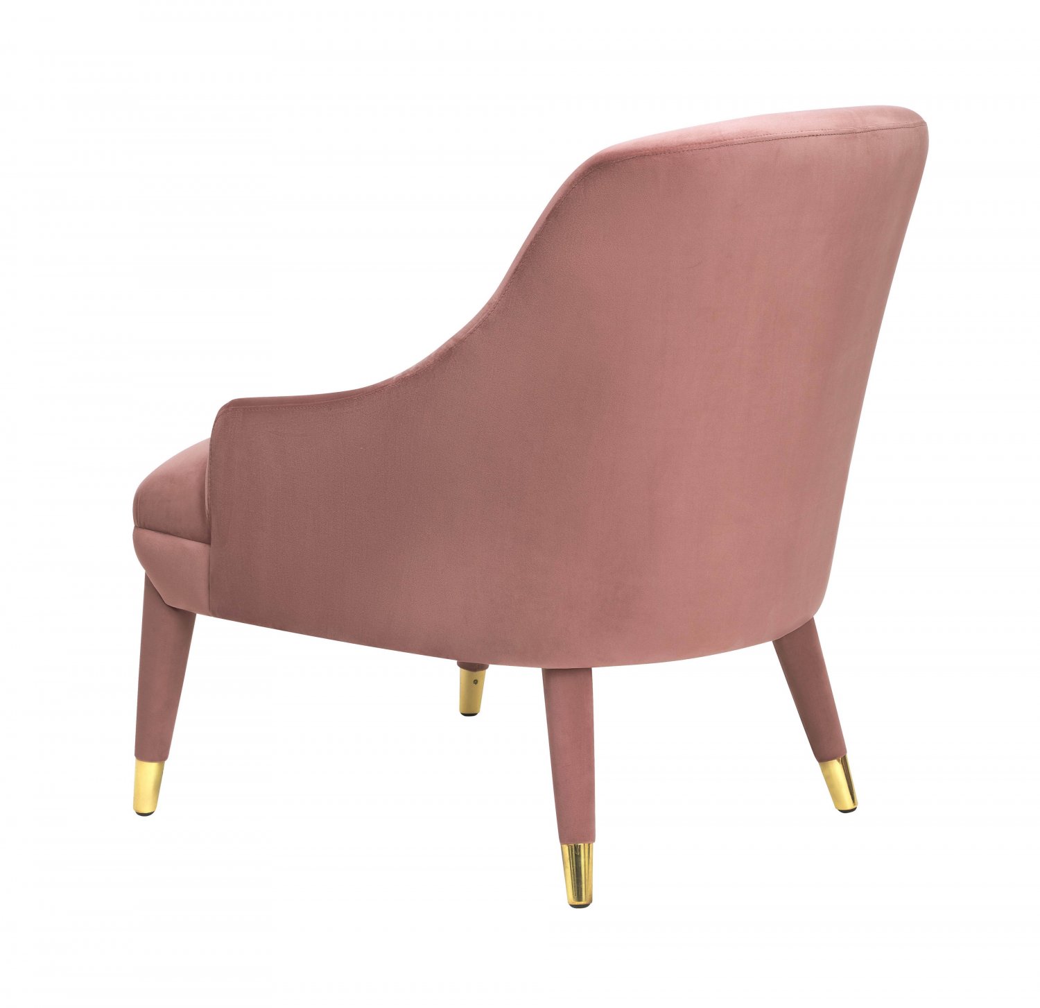 TOV Furniture Orchid Velvet Chair with Gold Tipped Legs