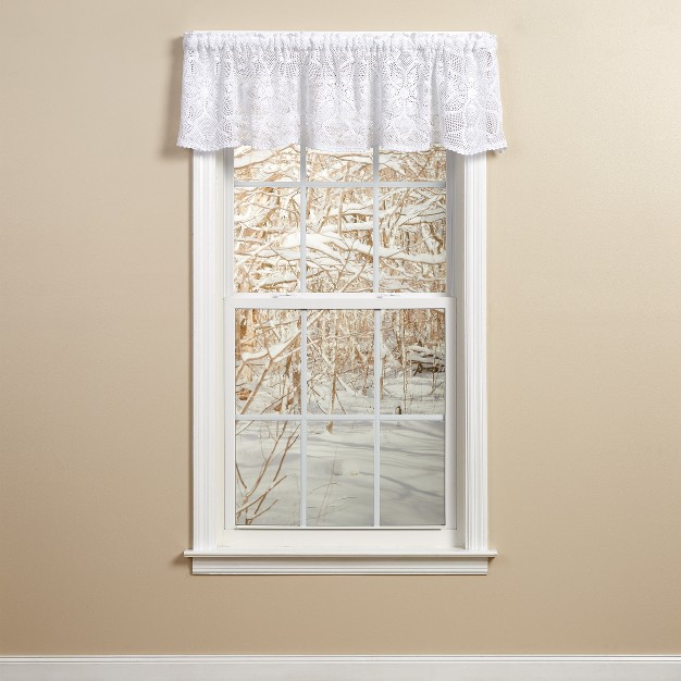 Park Designs Kadia Crochet Lace Valance 60 X 14