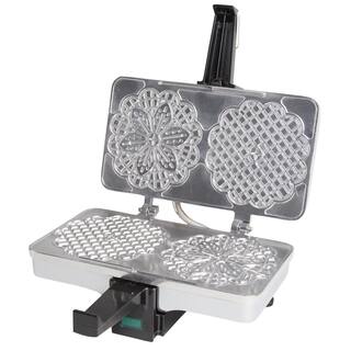 CucinaPro 2-Waffle Stainless Steel Pizzelle Waffle Maker 220-05P