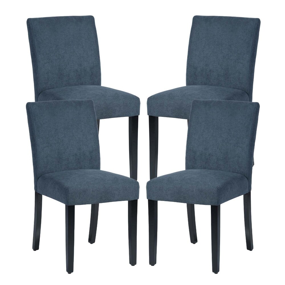 HomyLin Modern Upholstered Parson Dining Chair With Solid Wood Legs Set of 4