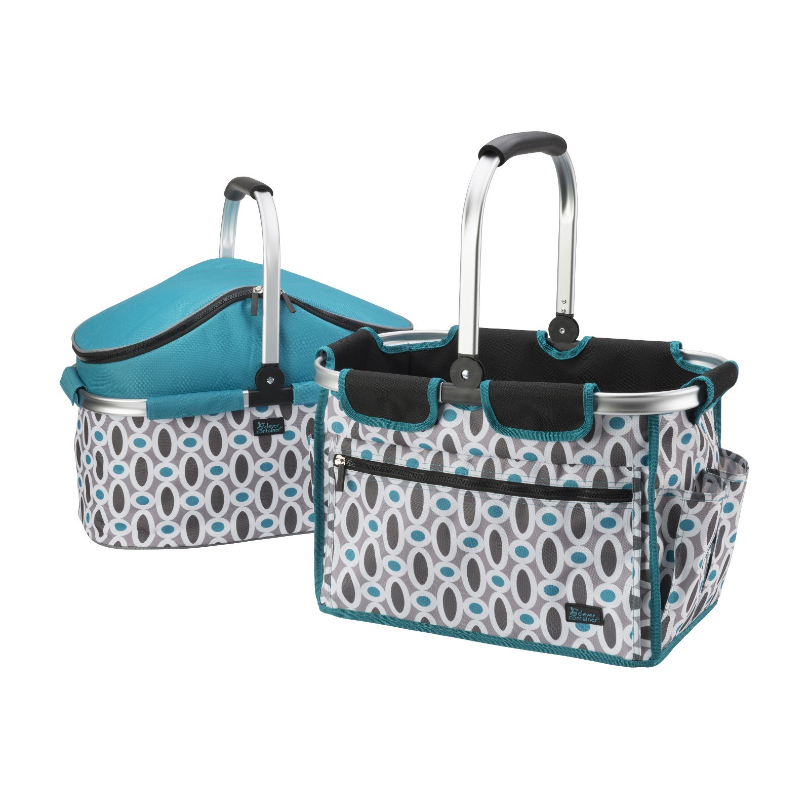 Picnic Style Multi-Purpose Basket - 'Modern Links' Multicolor