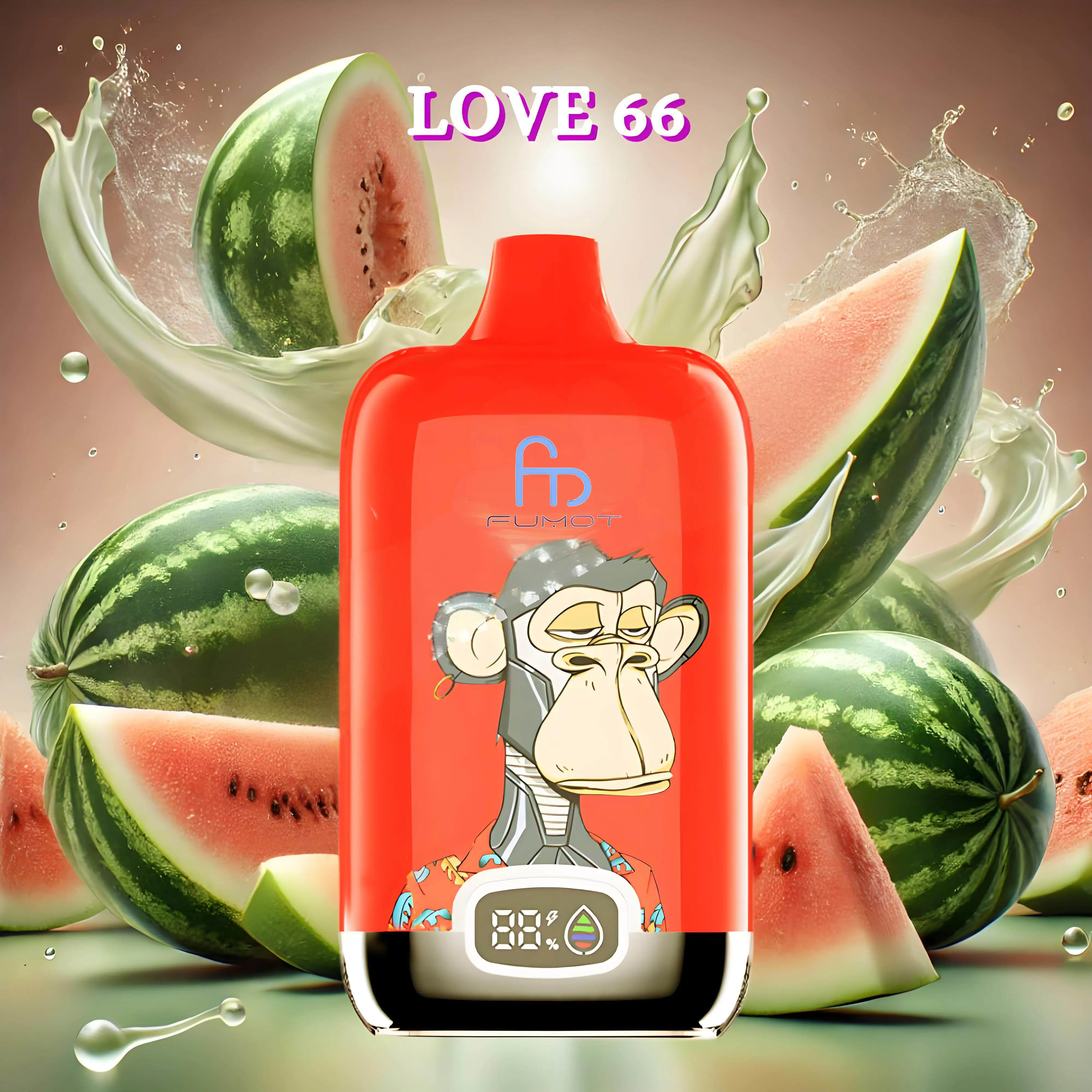 Fumot Tornado Digital Box 12000 Puffs - Love 66