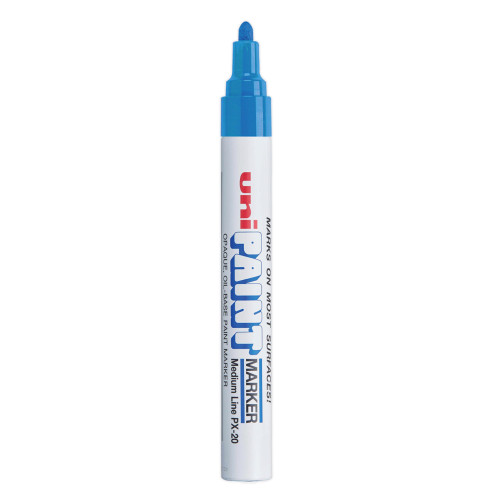 uni Paint Permanent Marker， Medium Bullet Tip， Blue (63603)