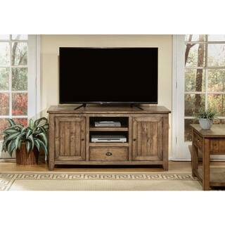 Martin Svensson Home Monterey Natural Metal TV Stand Fits TVs Up to 65 in. with Cable Management 909804