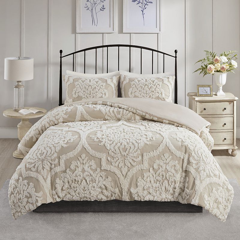 Madison Park Aeriela Chenille Cotton Comforter Set with Shams