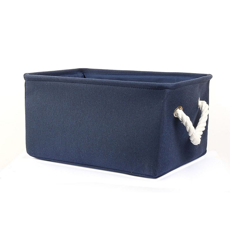 Portable Storage Basket Closet Box Container Canvas Bin S Size