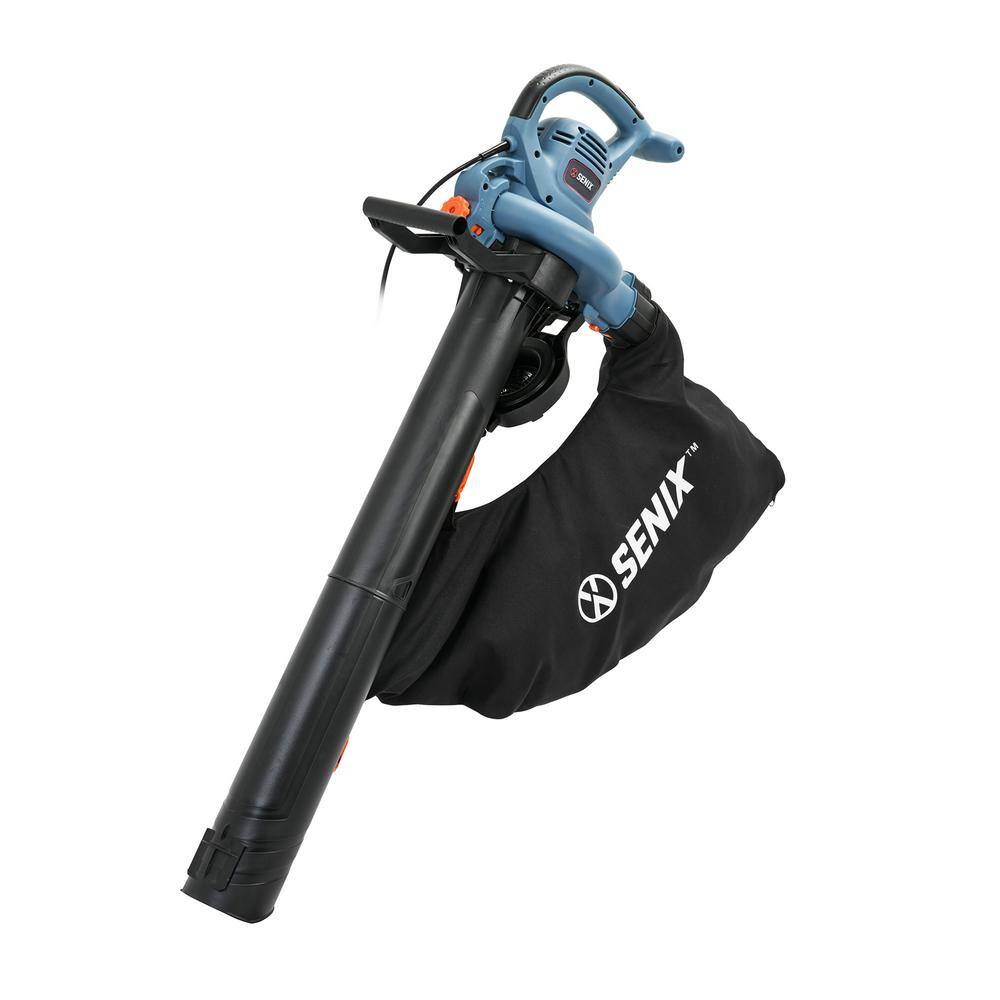 Senix 179 MPH Wind Velocity and 420 CFM Air Volume 12 Amp Electric Leaf BlowerVacuumMulcher BLVE12-M