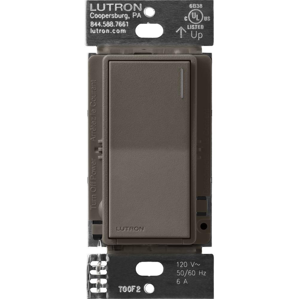 Lutron Sunnata Switch for 6A Lighting or 3A 110 HP Motor Single PoleMulti Location Truffle (ST-6ANS-TF) ST-6ANS-TF