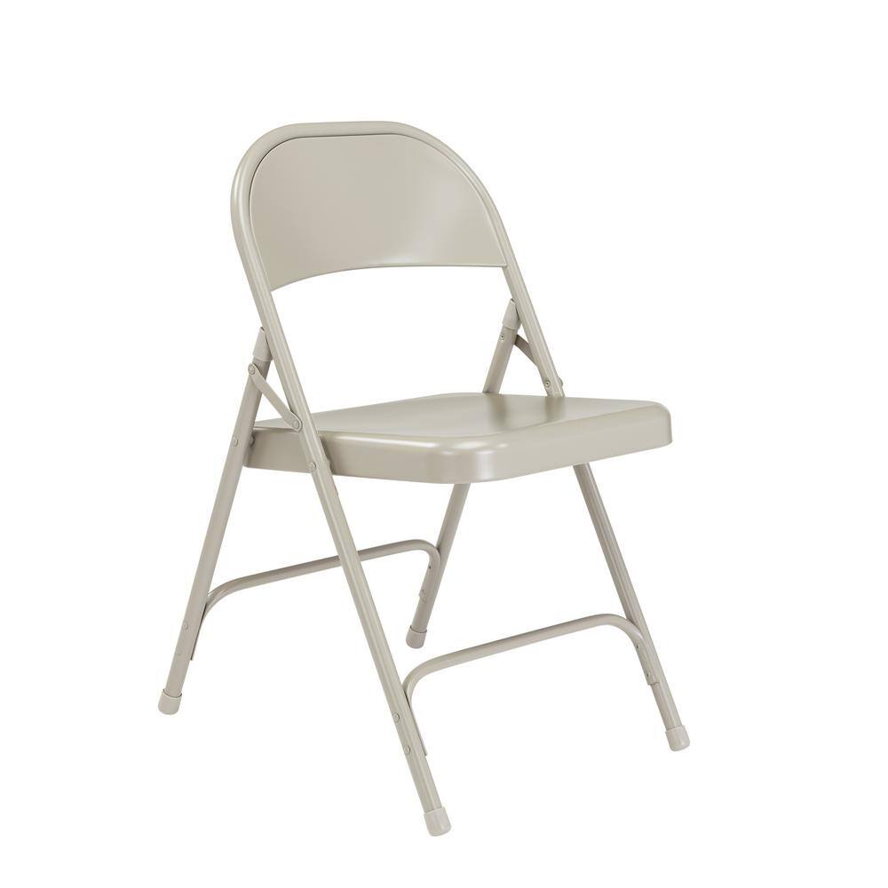 National Public Seating 50 Series Grey All-Steel Folding Chair (4-Pack) 52