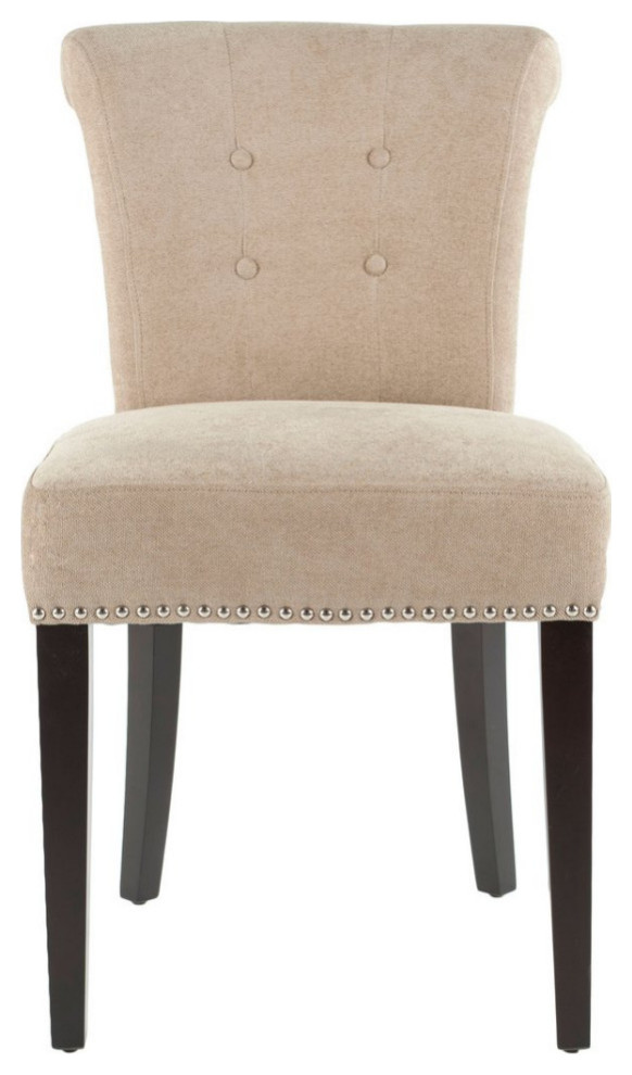 Forrest 21  x27 x27h Ring Chair set of 2 Silver Nail Heads Wheat   Transitional   Dining Chairs   by AED Luxury Home Decor  Houzz