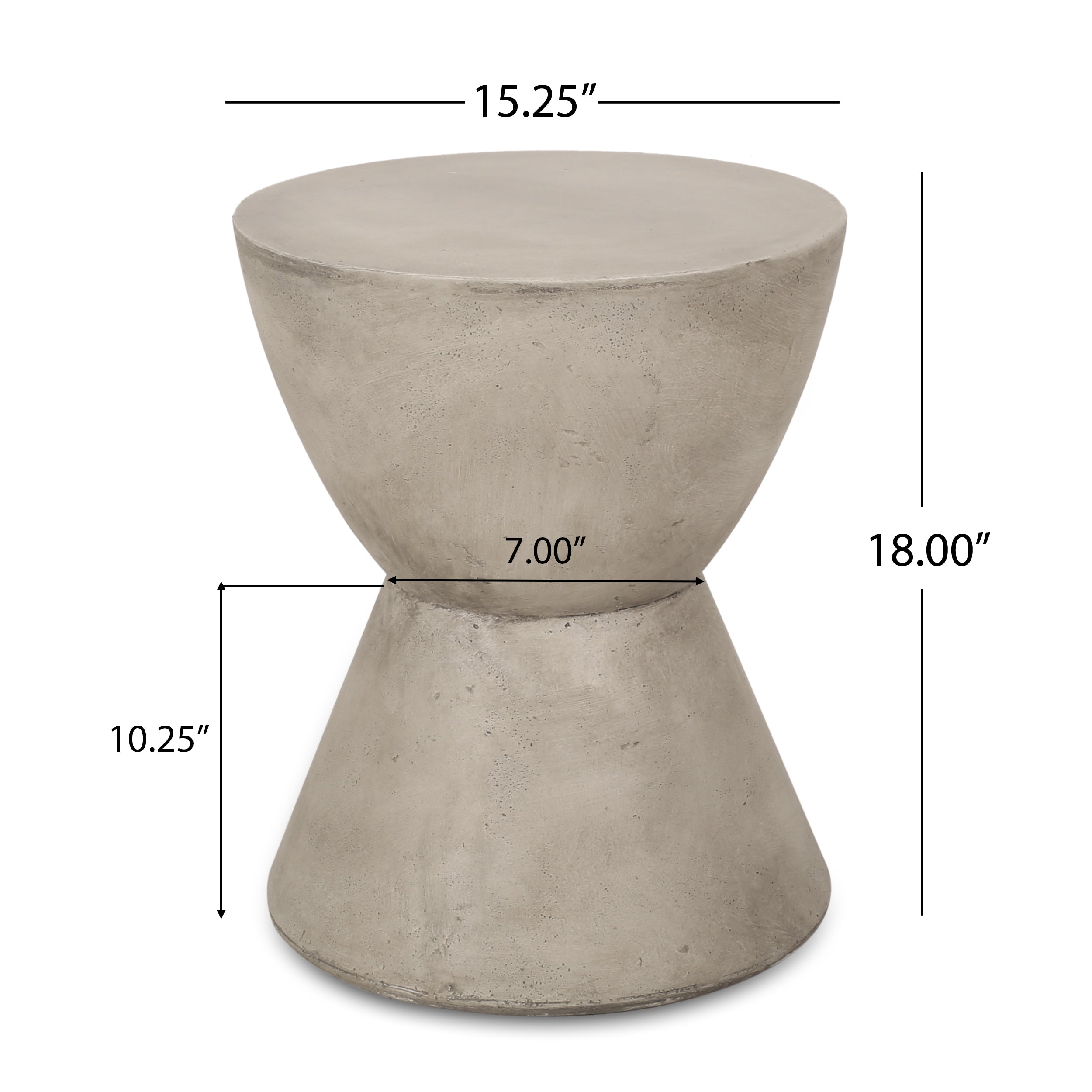 Billion Outdoor Lightweight Concrete Side Table